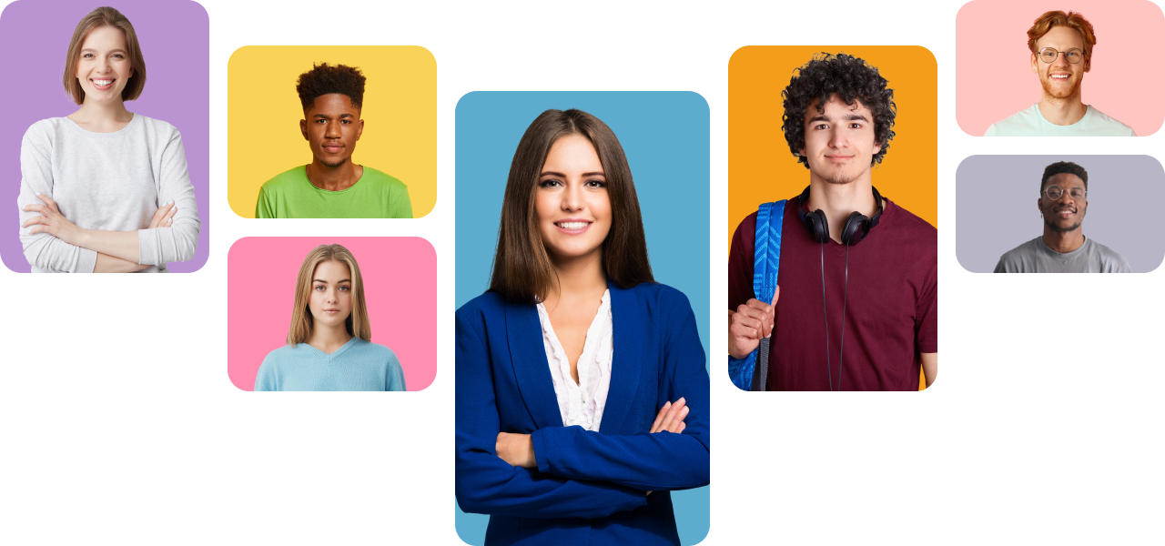 Students using Student Help Squad